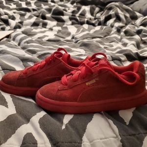 Suede Puma Red Classic sneakers